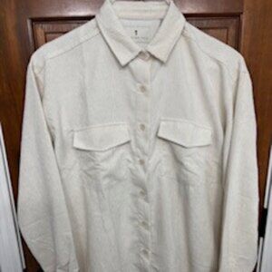 Women's Cream Button-Up Shirt